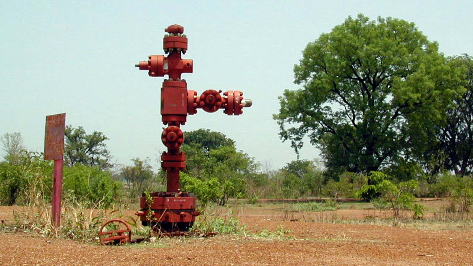 One of Chad’s first oil well-heads