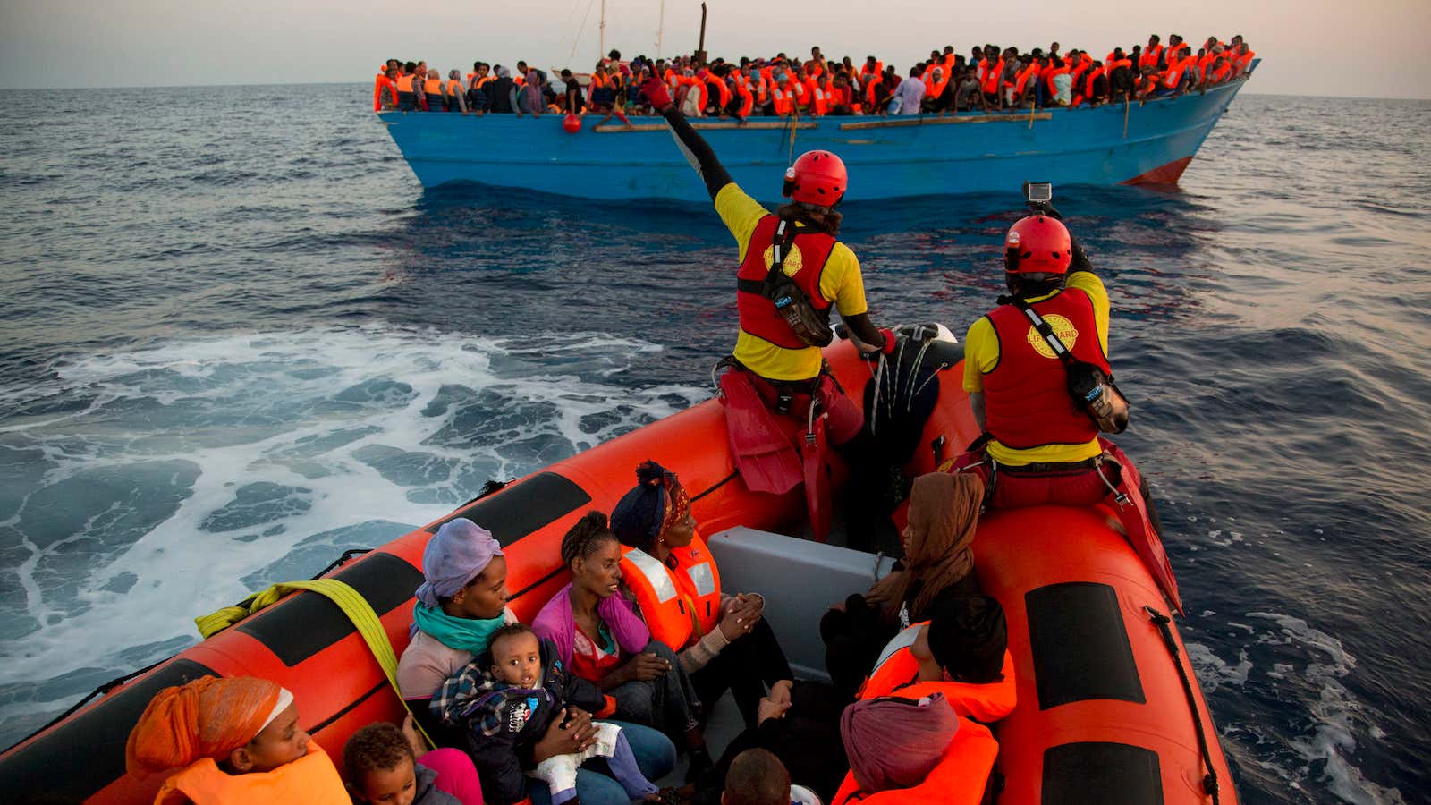 From the Spanish seaside to the rough seas off Libya.