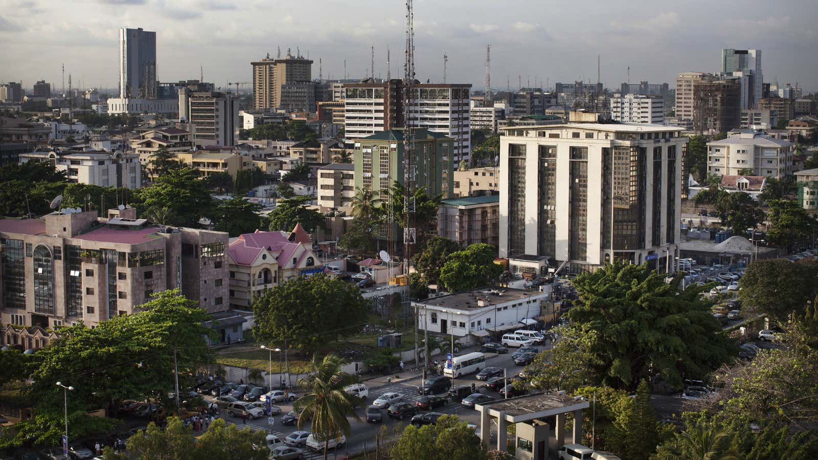 Lagos’ business district.