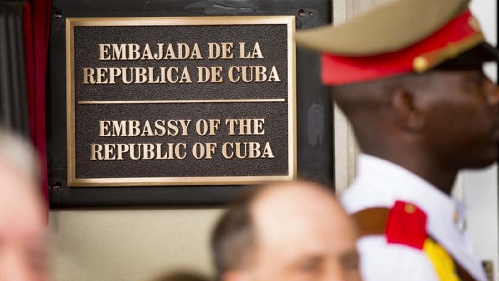 The Cuban embassy in Washington