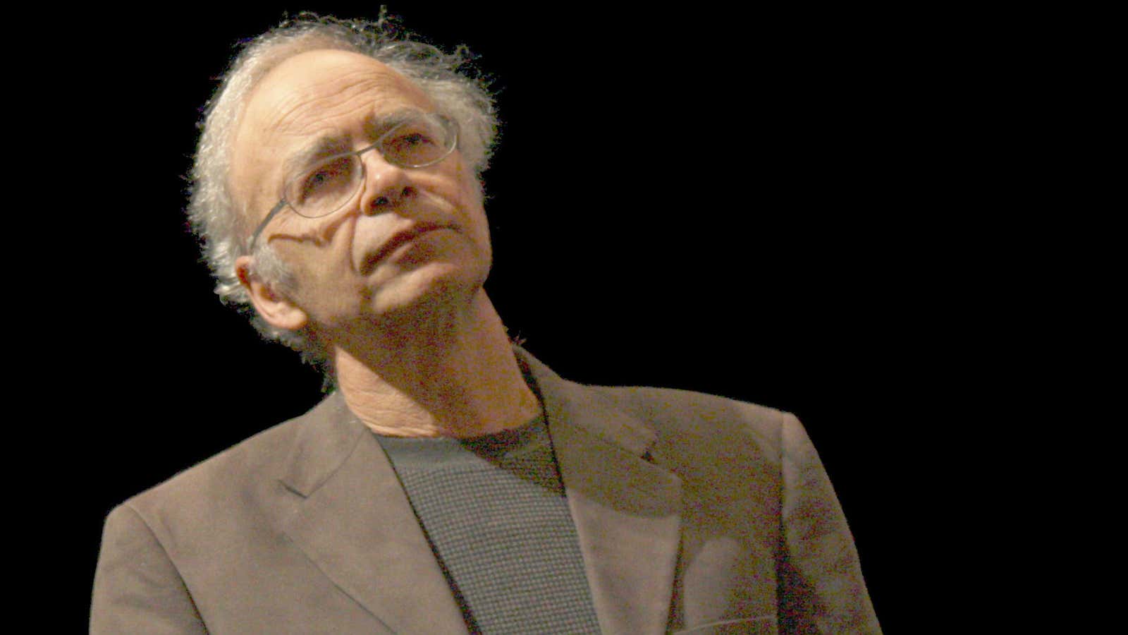 Peter Singer has an optimistic outlook.