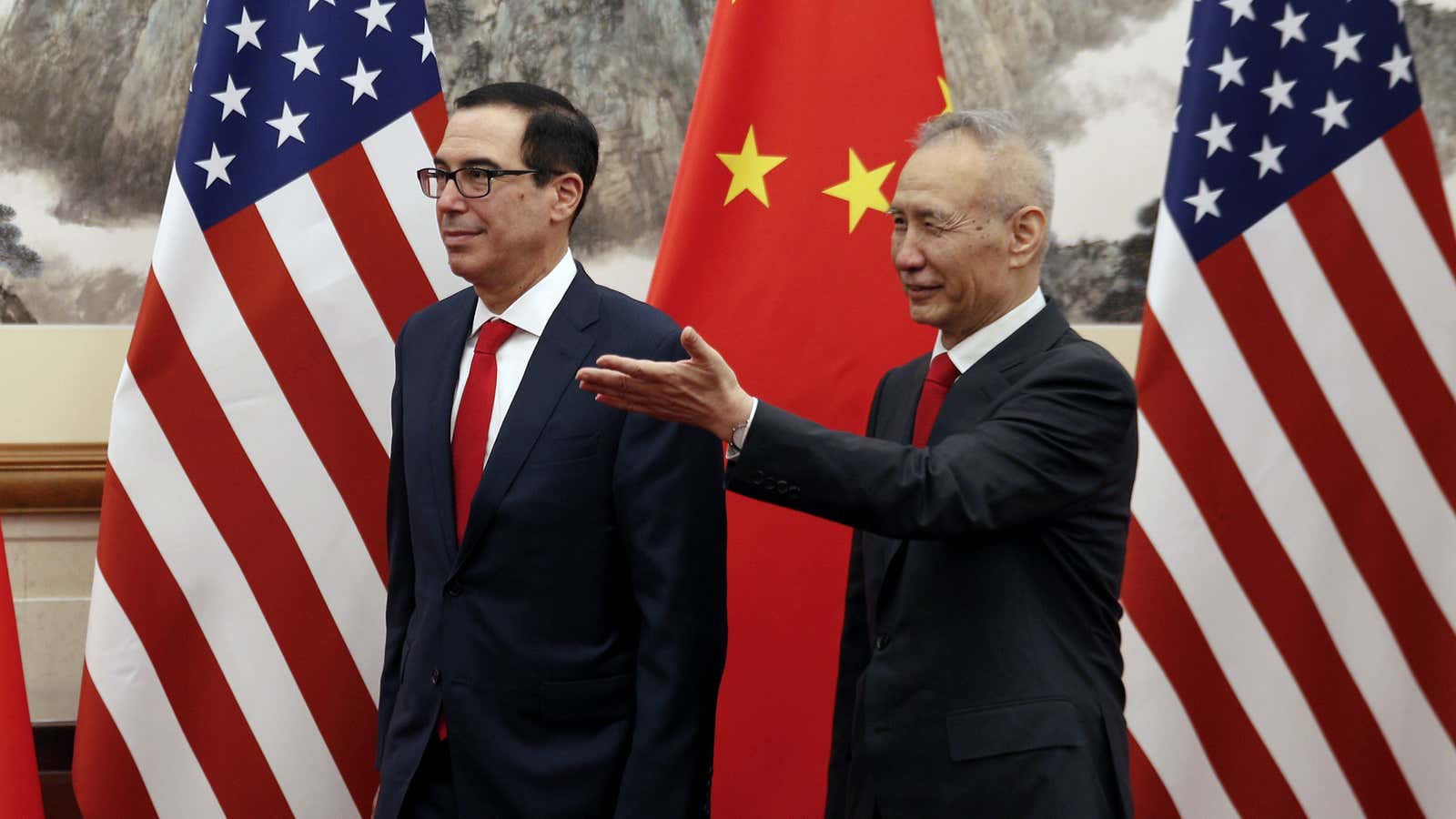 The US-China trade talks seemed to be going well.