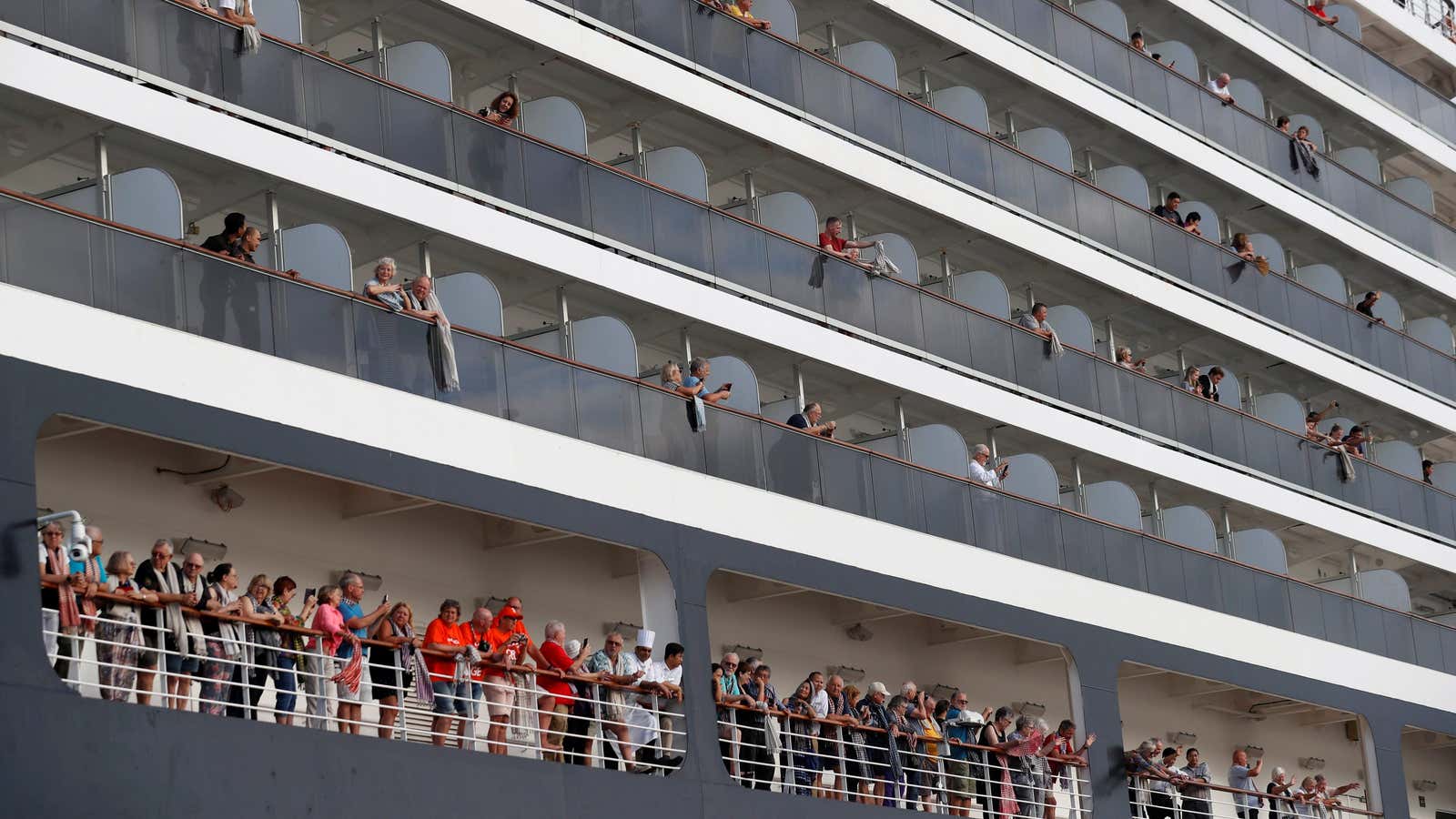 Coronavirus fears made it difficult for the MS Westerdam to dock somewhere, though it finally did this week in  Cambodia.