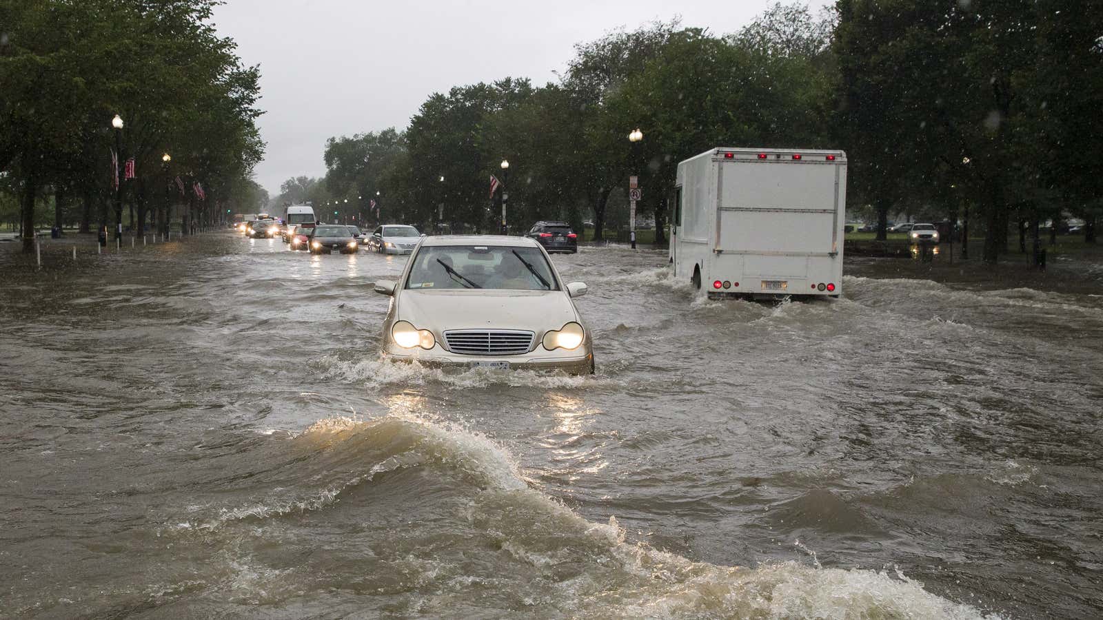 Bad day for commuting in Washington.