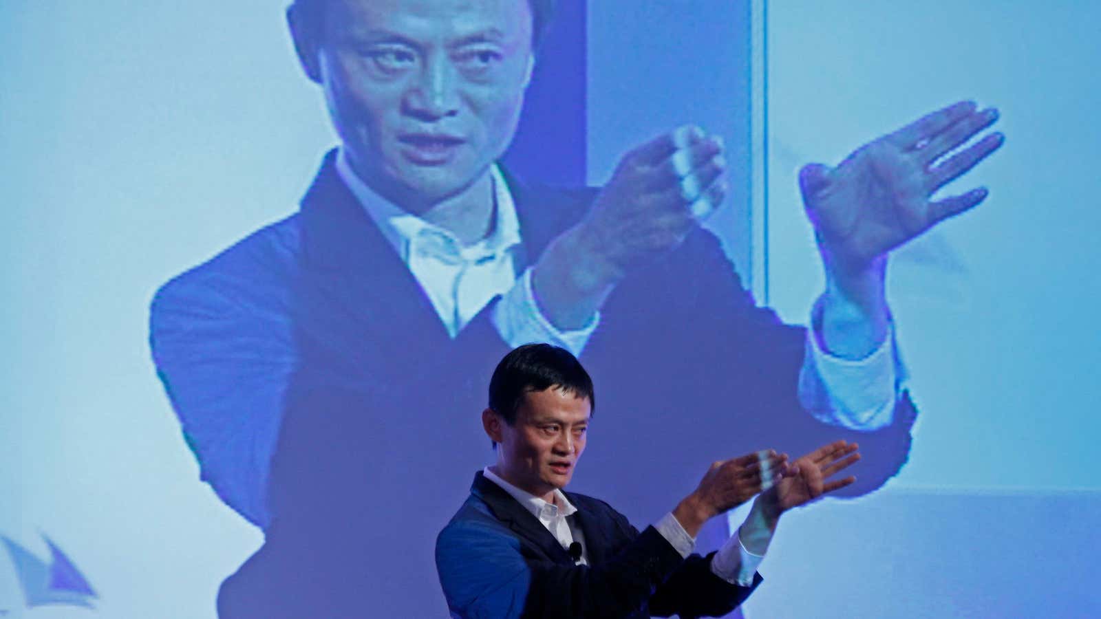 Alibaba’s Jack Ma has a growing part of the world in his grasp.