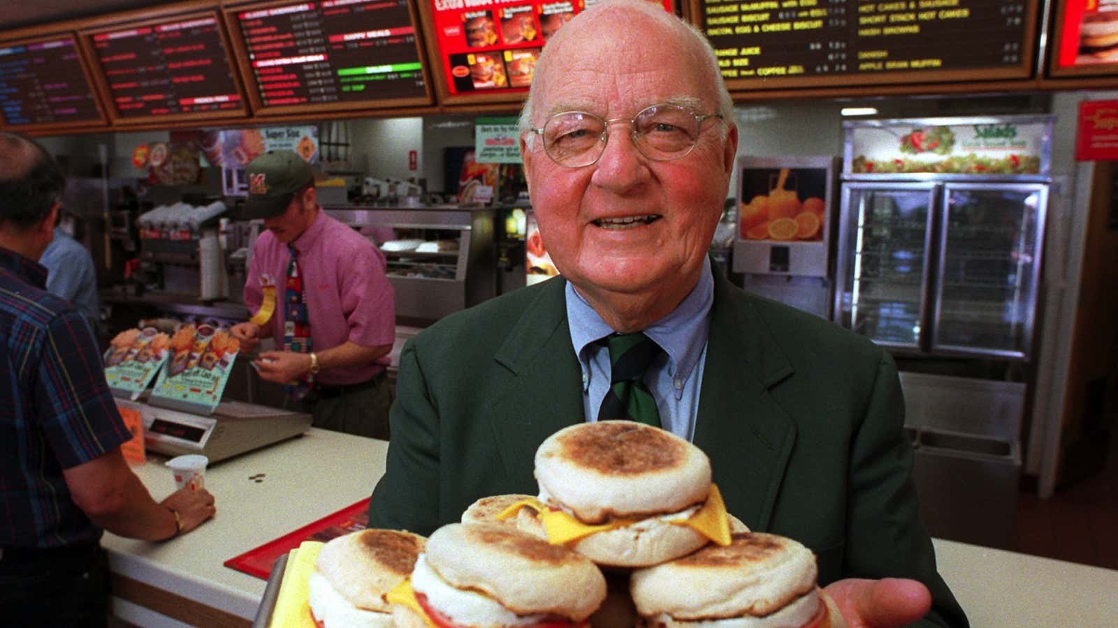 Herb Peterson, creator of the Egg McMuffin, would be proud.