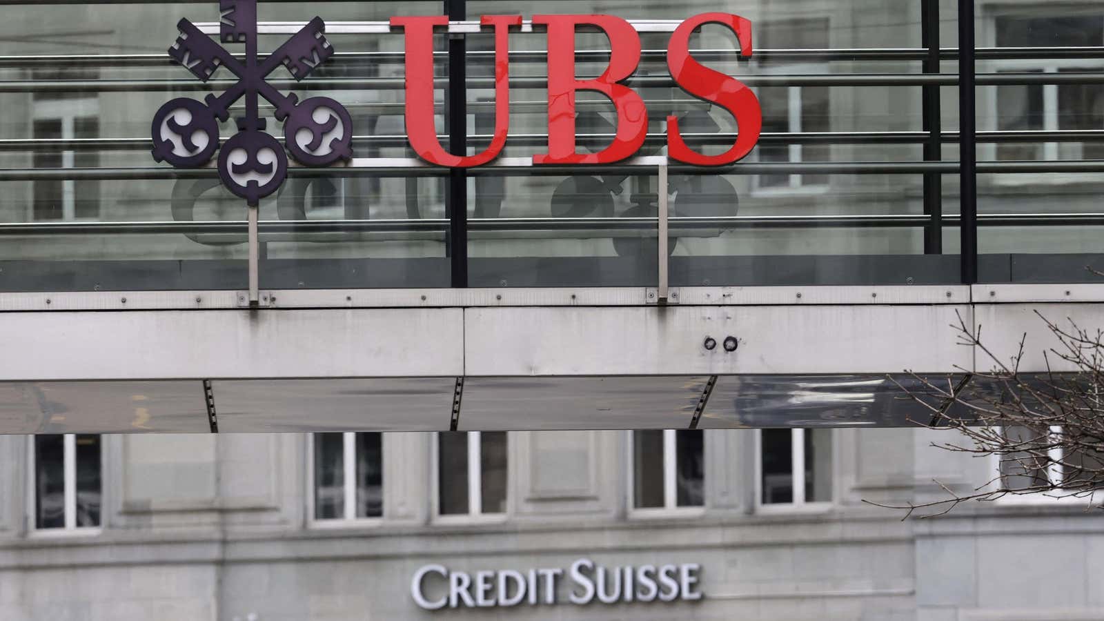 Shares Of UBS And Credit Suisse Fall As Markets React To Takeover