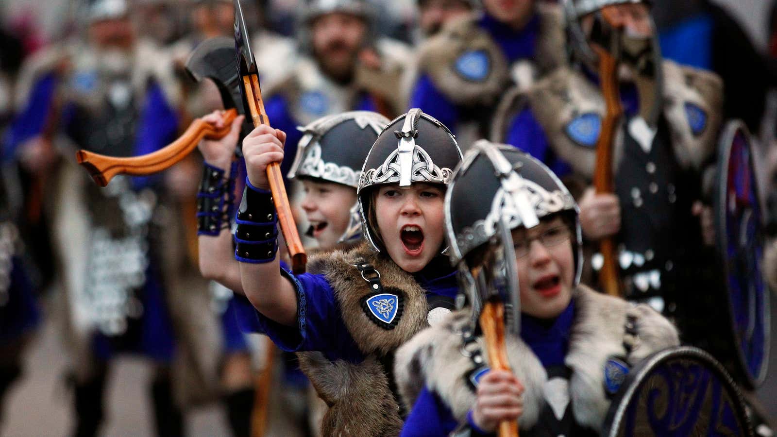 Future pupils of the Seljord Folk viking school, perhaps.