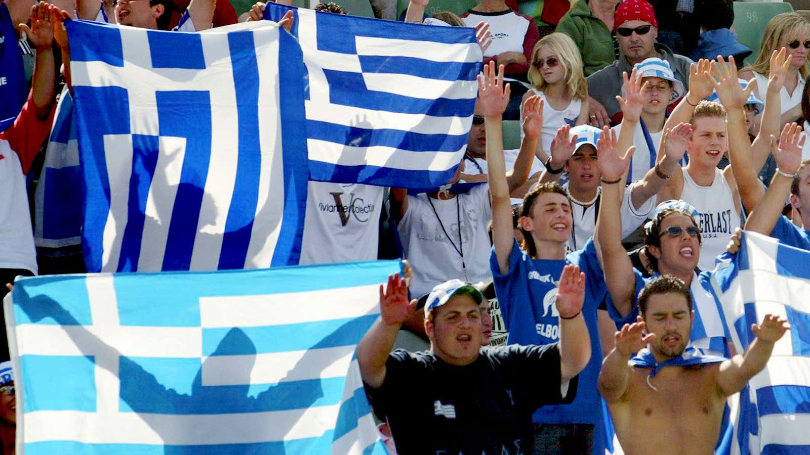 Greece in Melbourne.