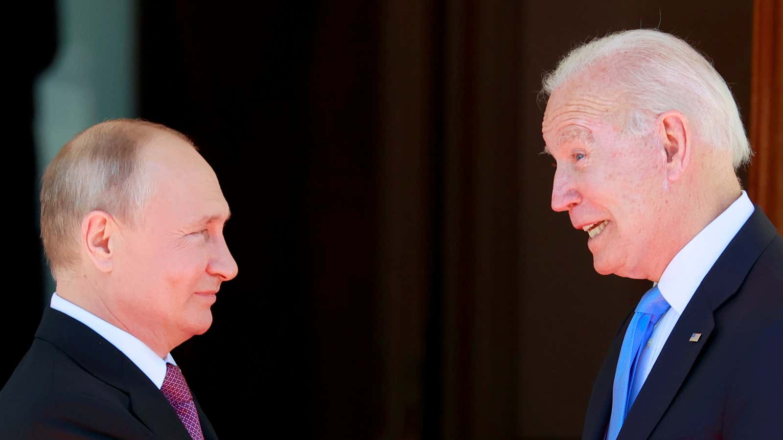 U.S. President Joe Biden and Russia’s President Vladimir Putin meet for the U.S.-Russia summit at Villa La Grange in Geneva, Switzerland, June 16, 2021.