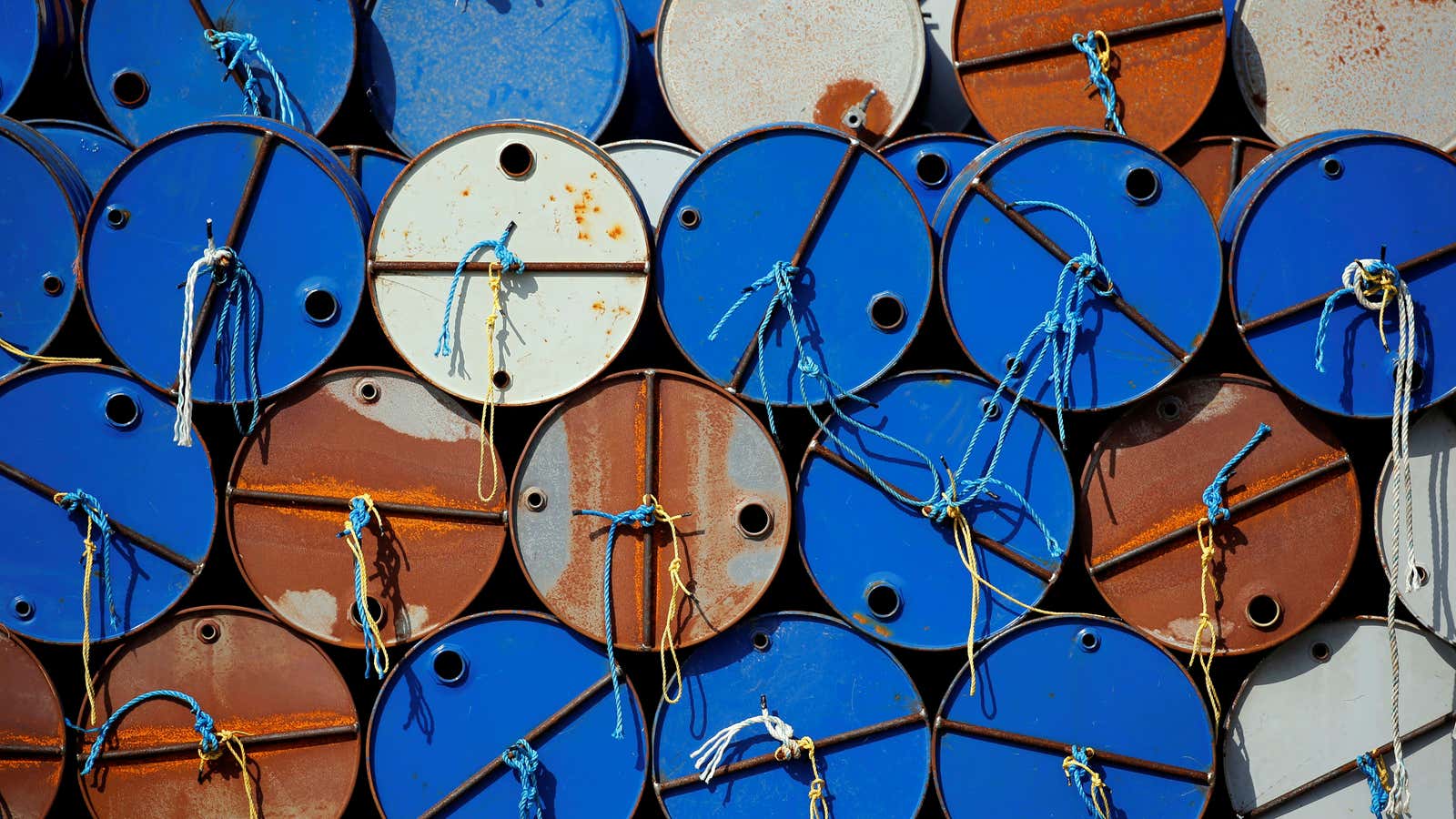 Oil barrels are pictured at the site of Canadian group Vermilion Energy in Parentis-en-Born, France, October 13, 2017.