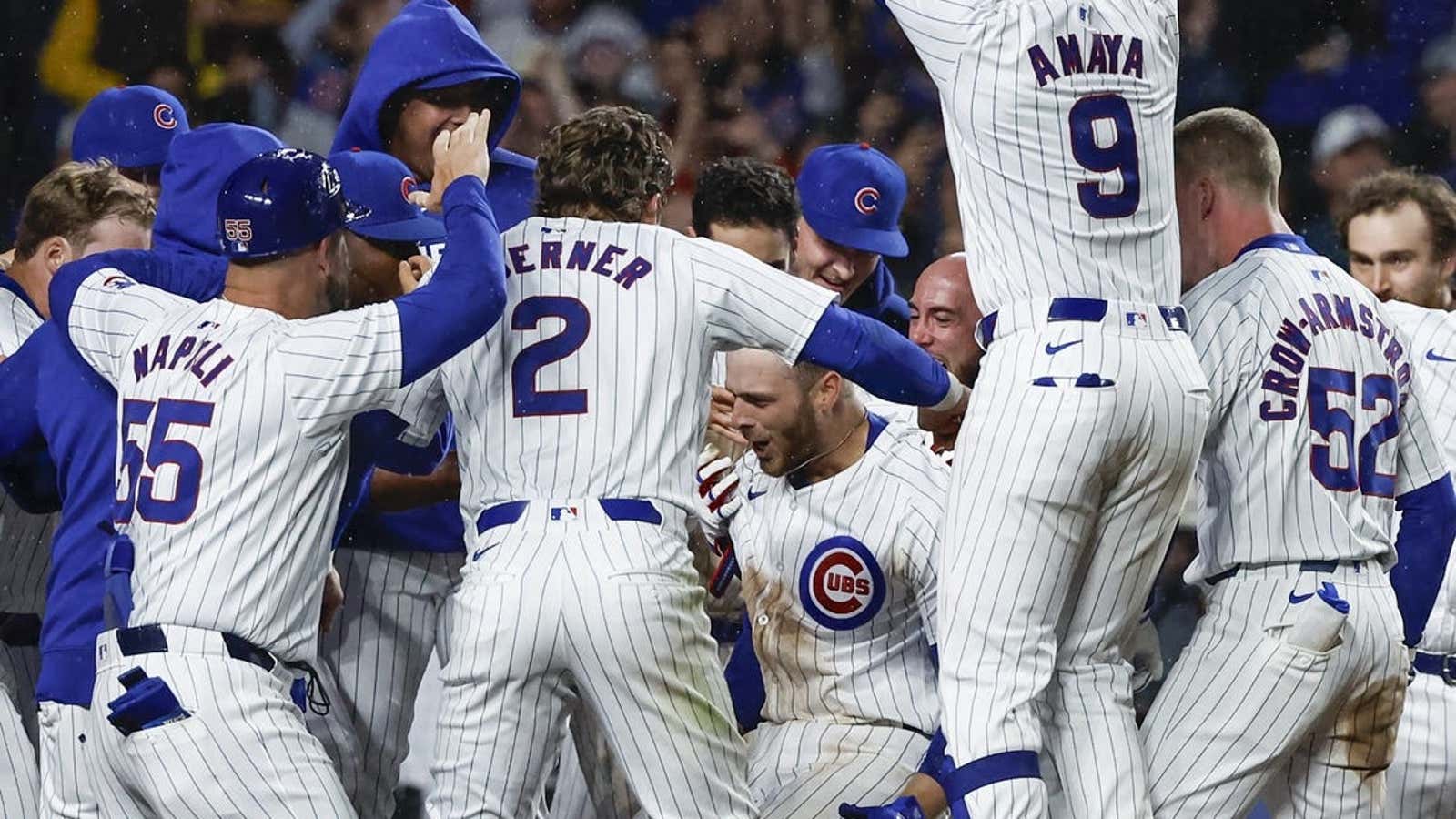 Image for MLB roundup: Cubs top Padres on Michael Busch's walk-off HR