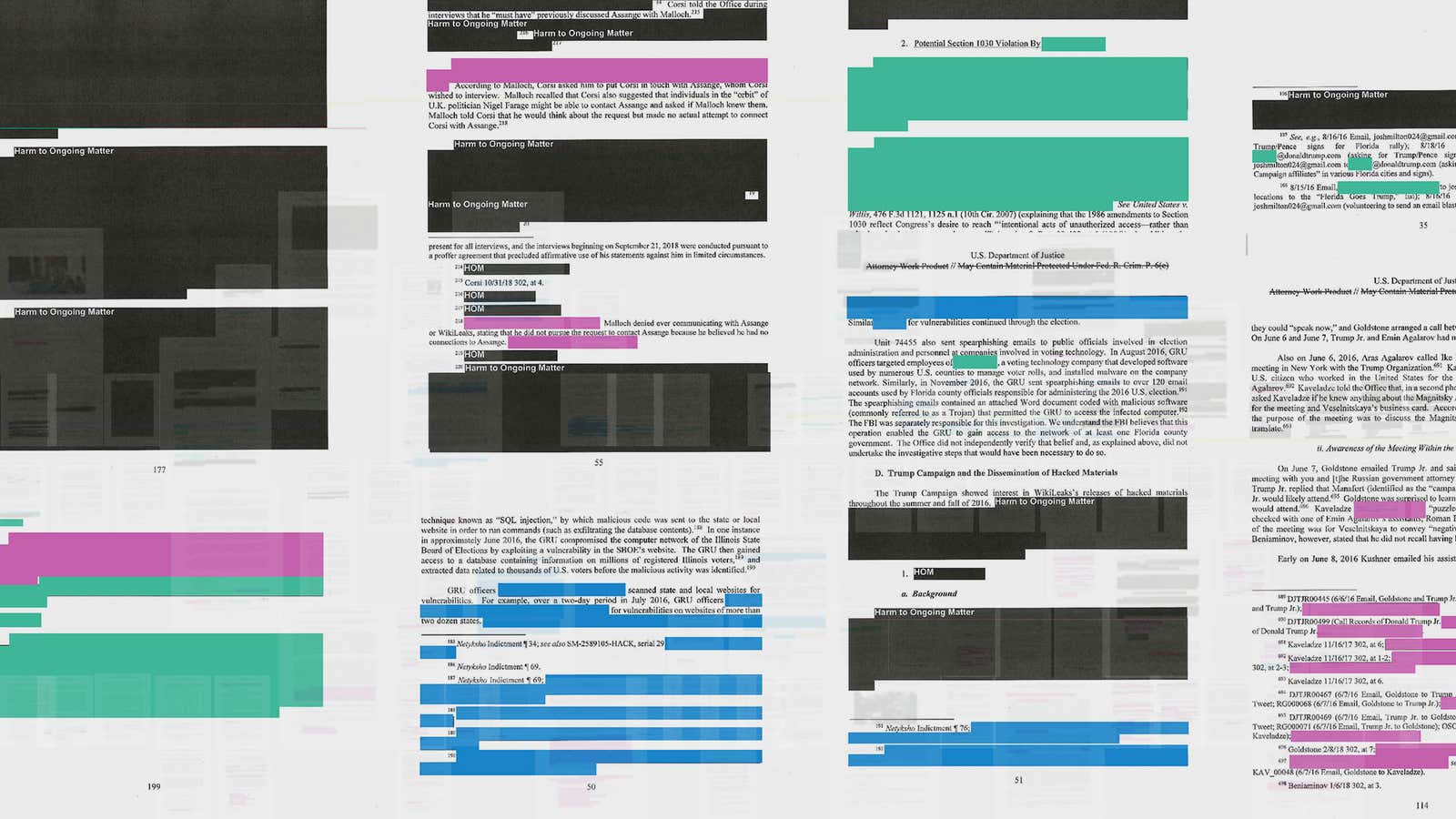 How to read a redacted report