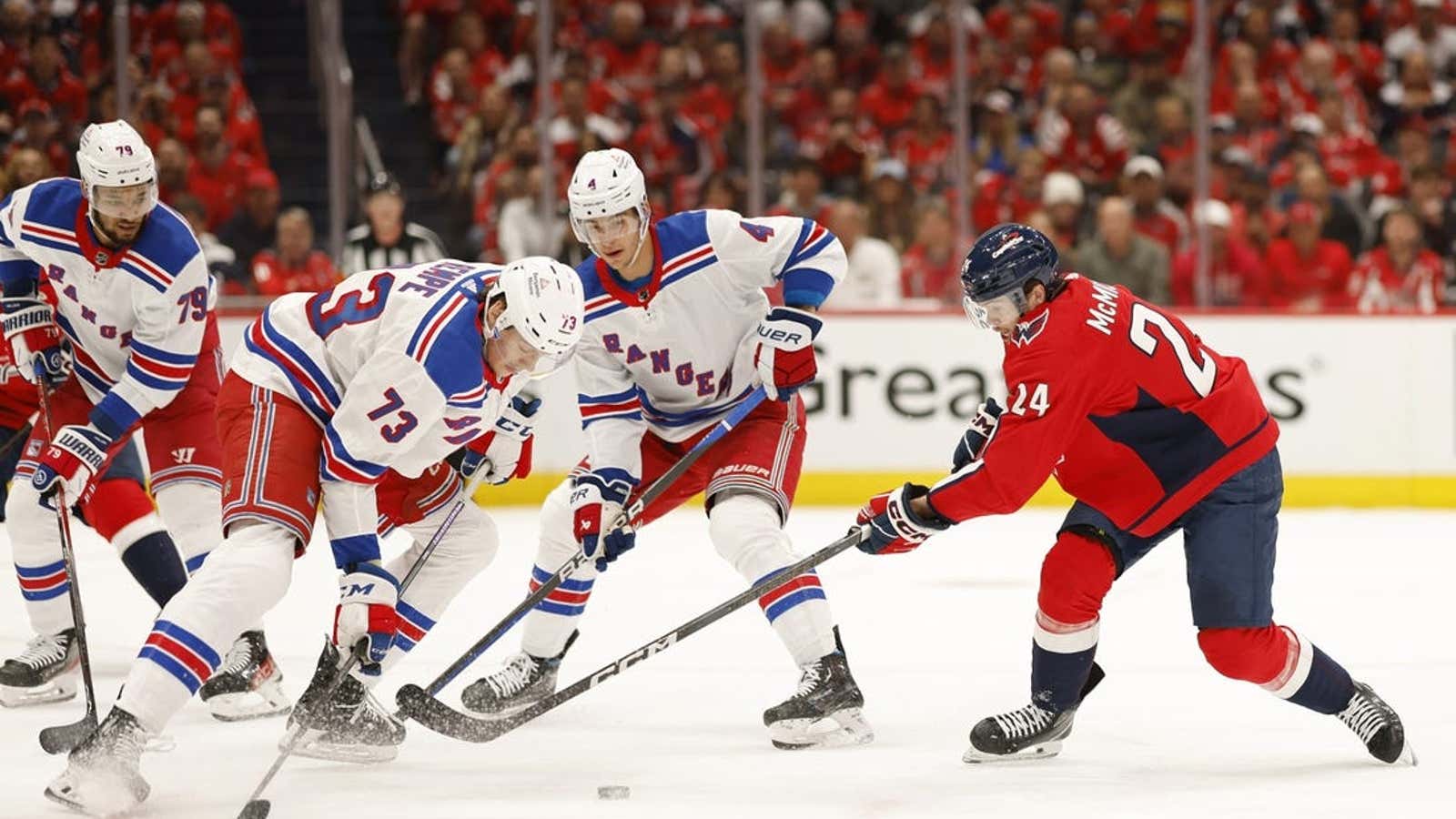 Image for Rangers roll again, take 3-0 edge over Capitals