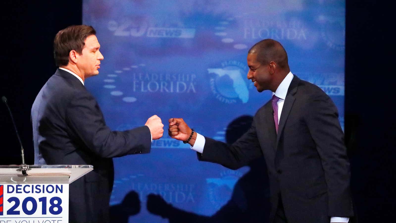 Ron DeSantis and Andrew Gillum are still racing.