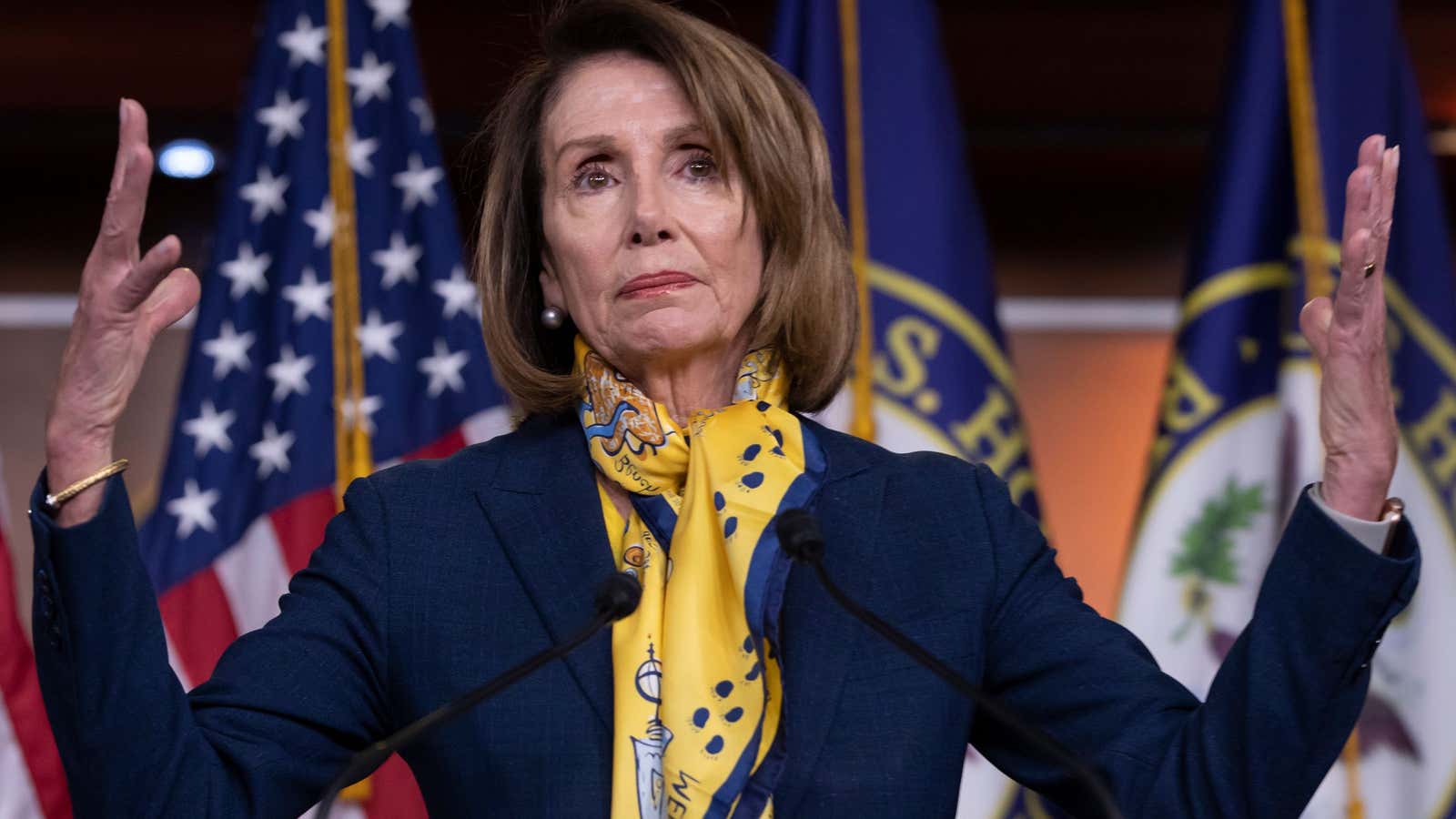 Pelosi is not having it.