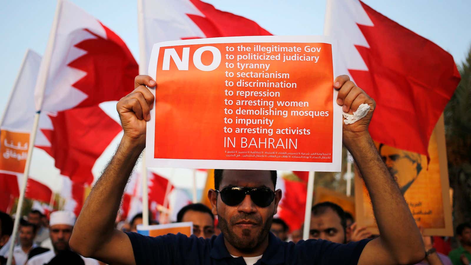 Protests live on in Bahrain.