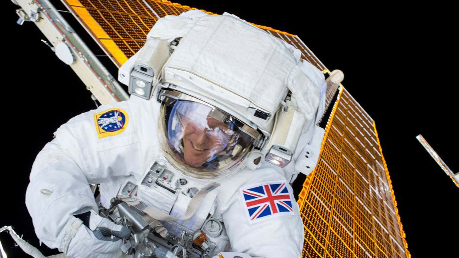 Peake’s last peek into space.