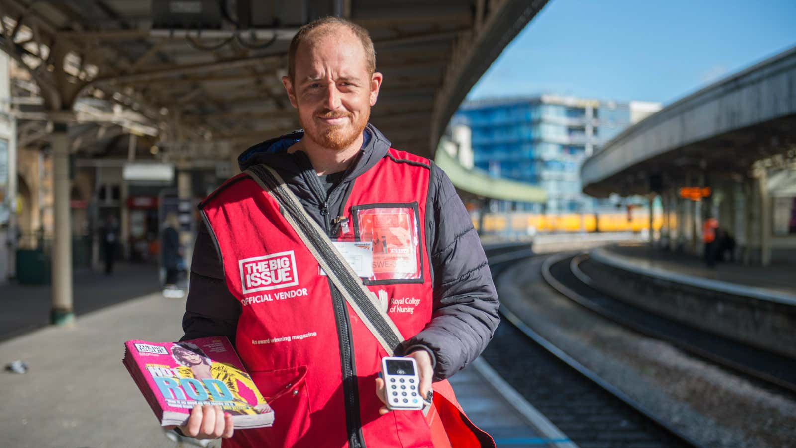 Vendors like Mike Hall are going cashless.