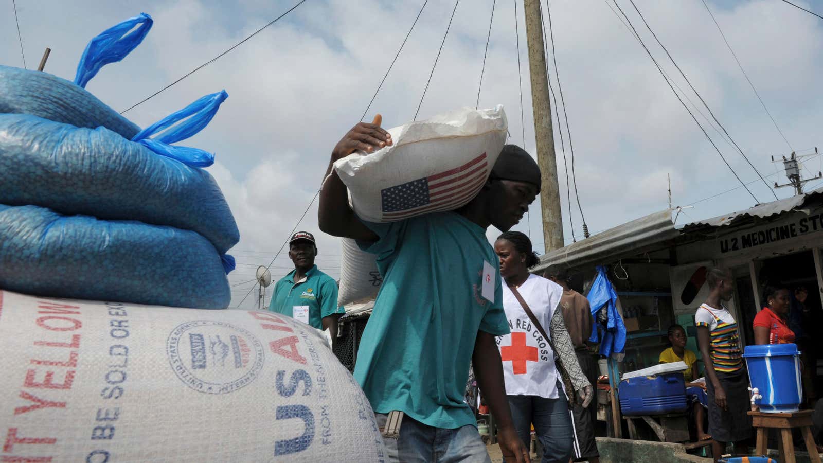 Citizens in quarantined areas are largely dependent on food rations.