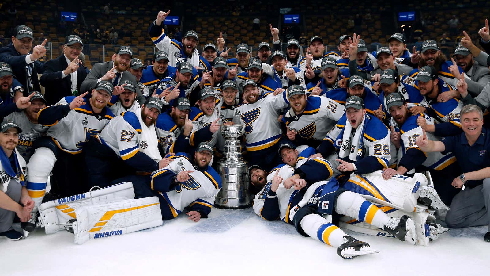 Fanatics gear on the ice with the Blues.