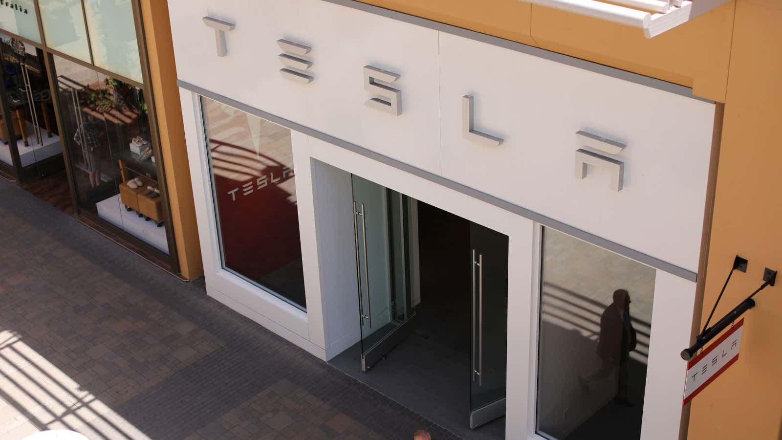 A Tesla store in San Diego.