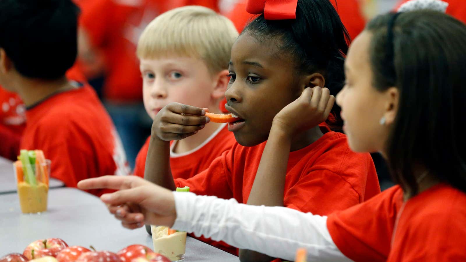 During a recent visit from first lady Michelle Obama, children at a school in Mississippi are oppressed by a healthy lunch.