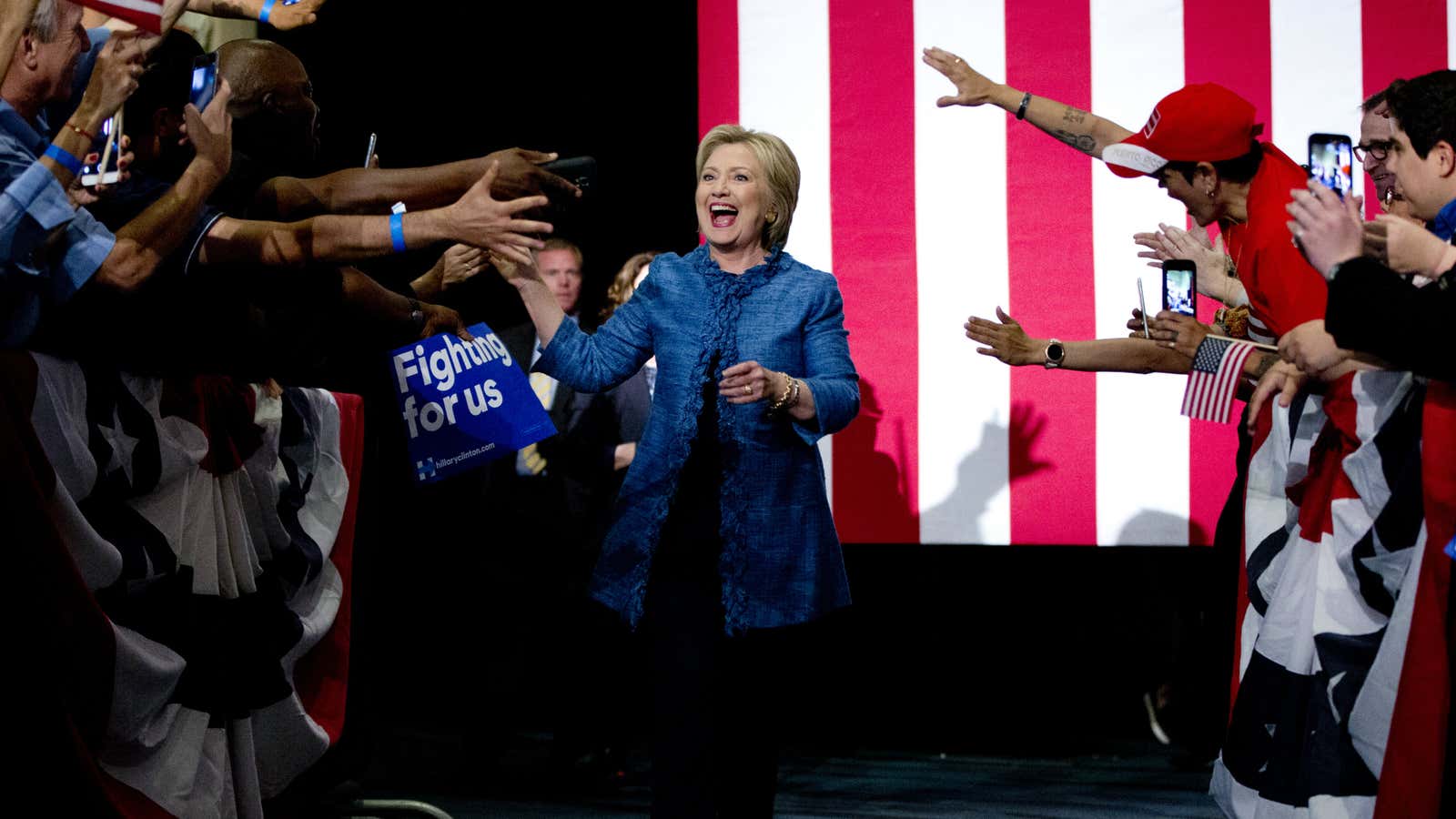 She earned the high fives.