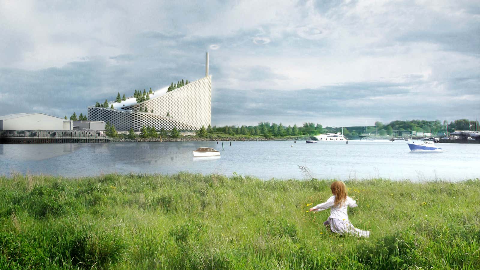 Rendering of Amager Bakke/CopenHill by Bjarke Ingels Group