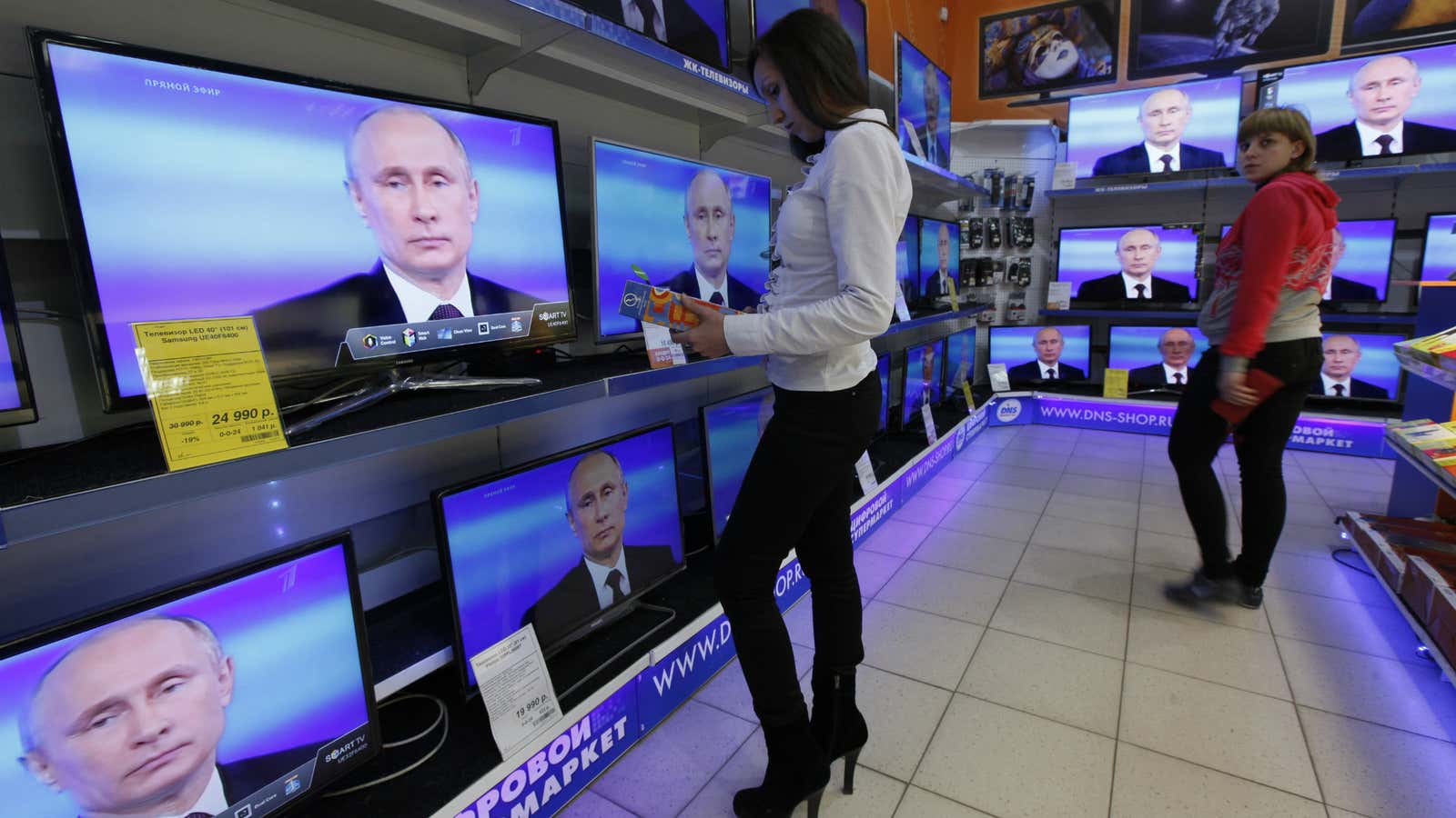 TVs might be a better store of value than the Ruble right now.