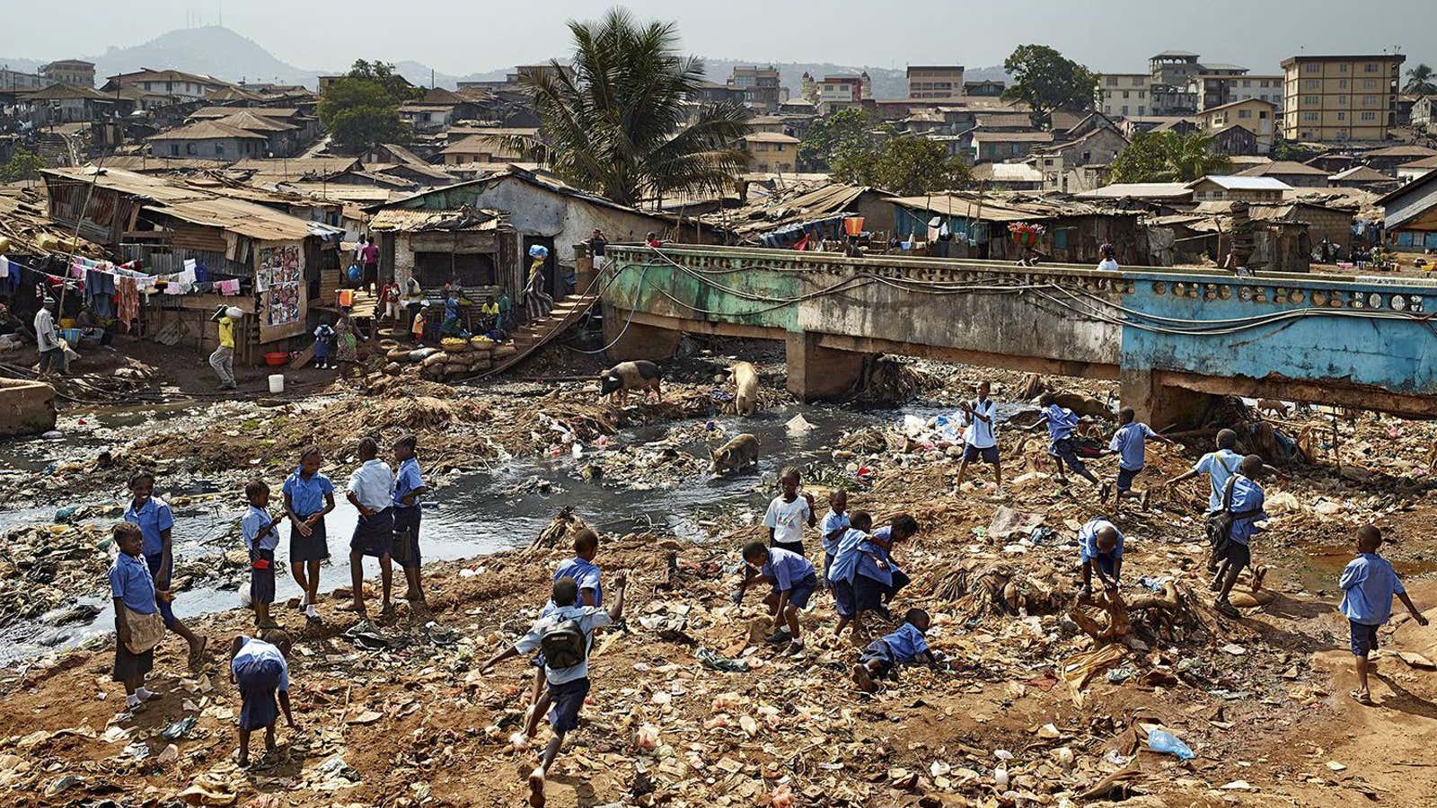 Recess in Sierra Leone.