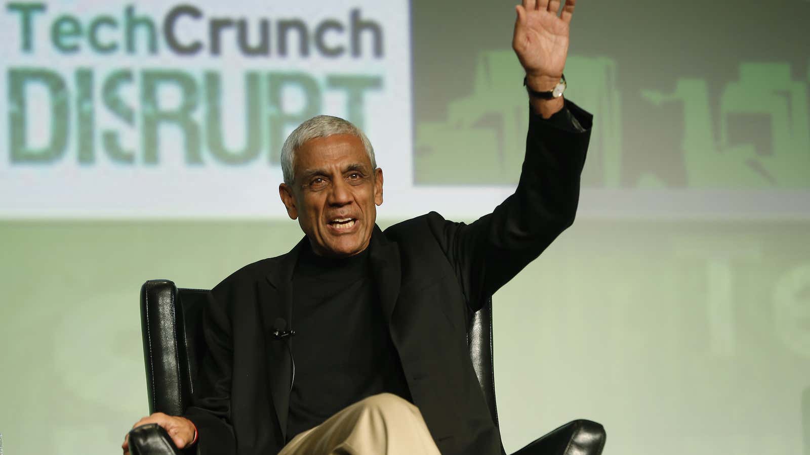 Vinod Khosla, head of Khosla Ventures, is bullish on blockchain.