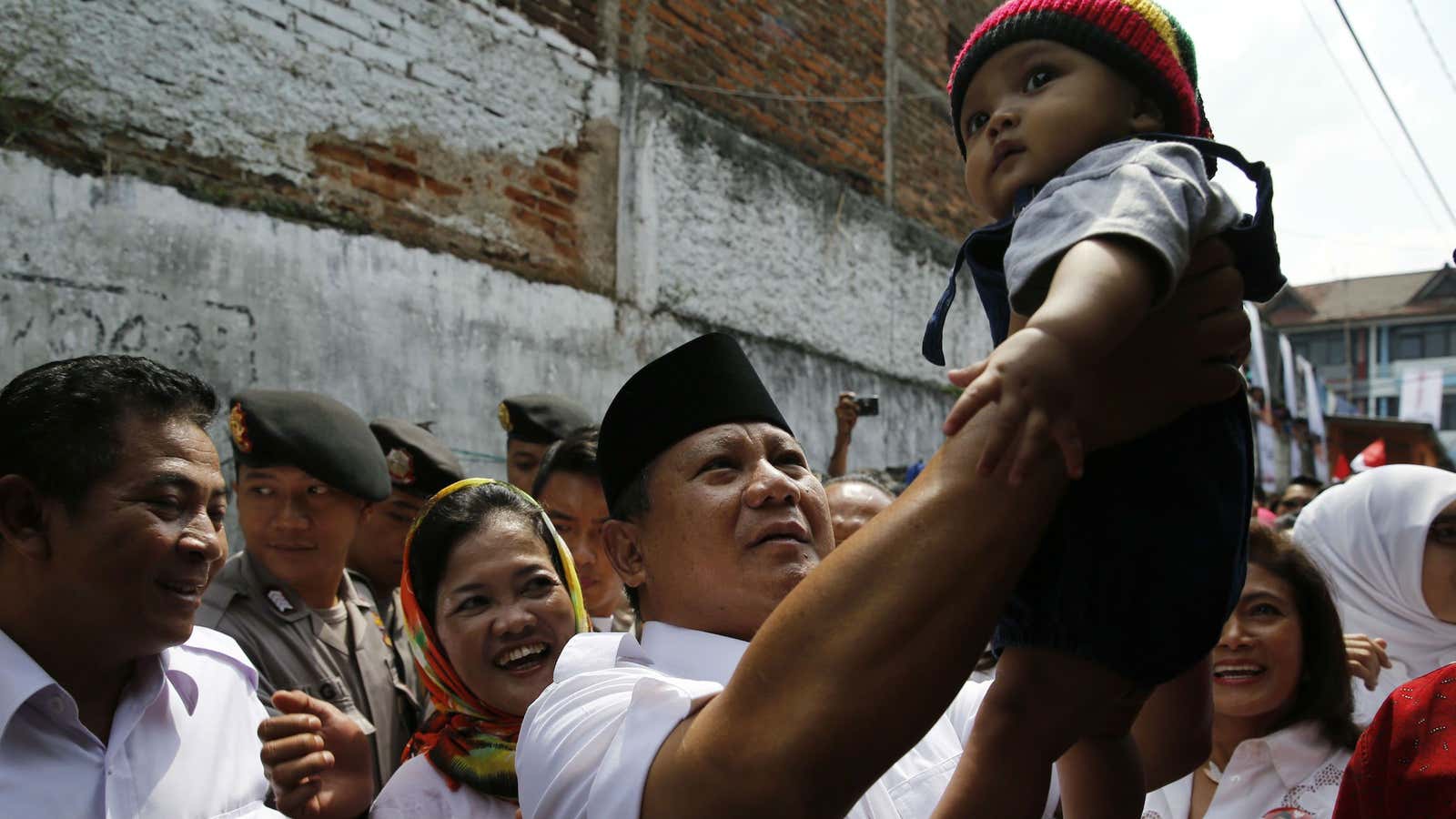 Campaigning on Facebook means not having to hold as many babies.