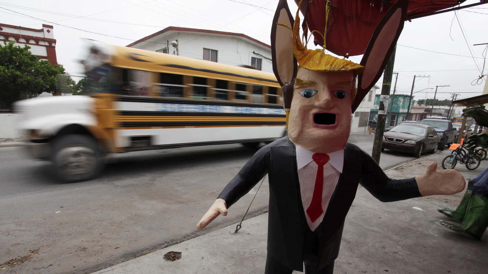 Trump the piñata.