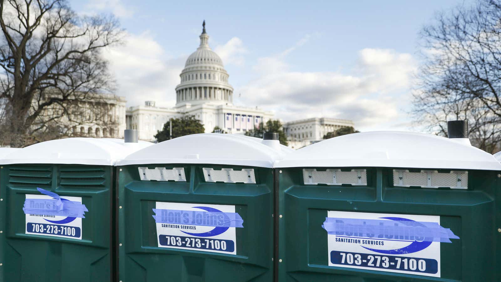 Nature calls, even during presidential inaugurations.