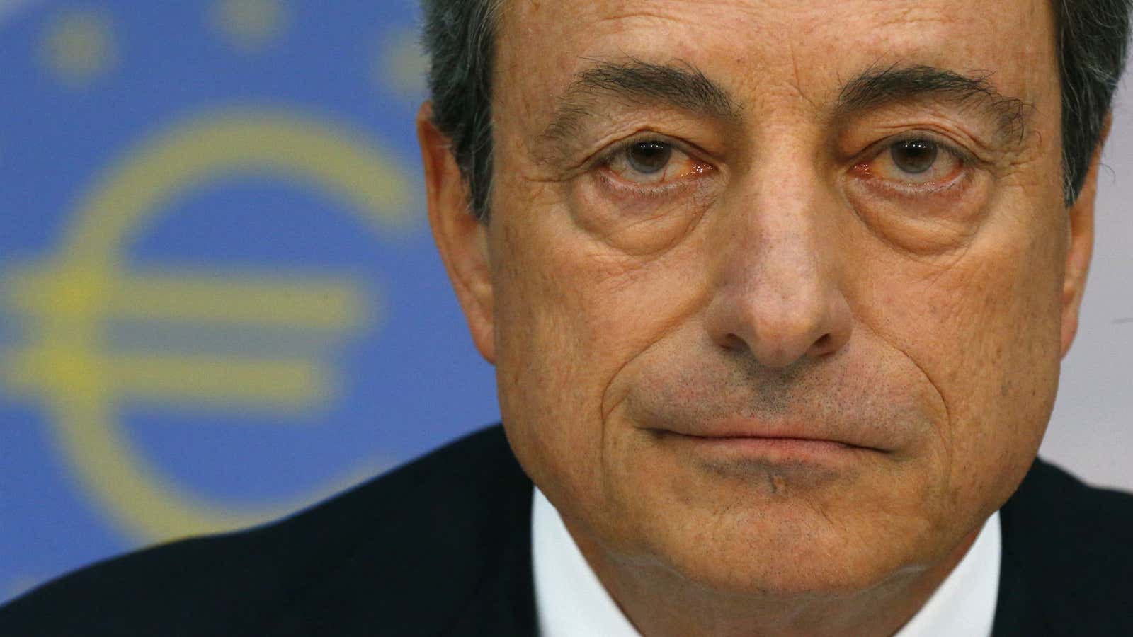 Investors are waiting, Mr. Draghi.