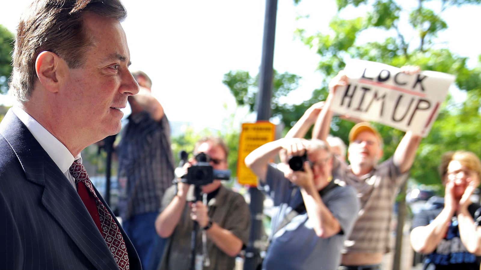 Paul Manafort is facing a long time in prison.