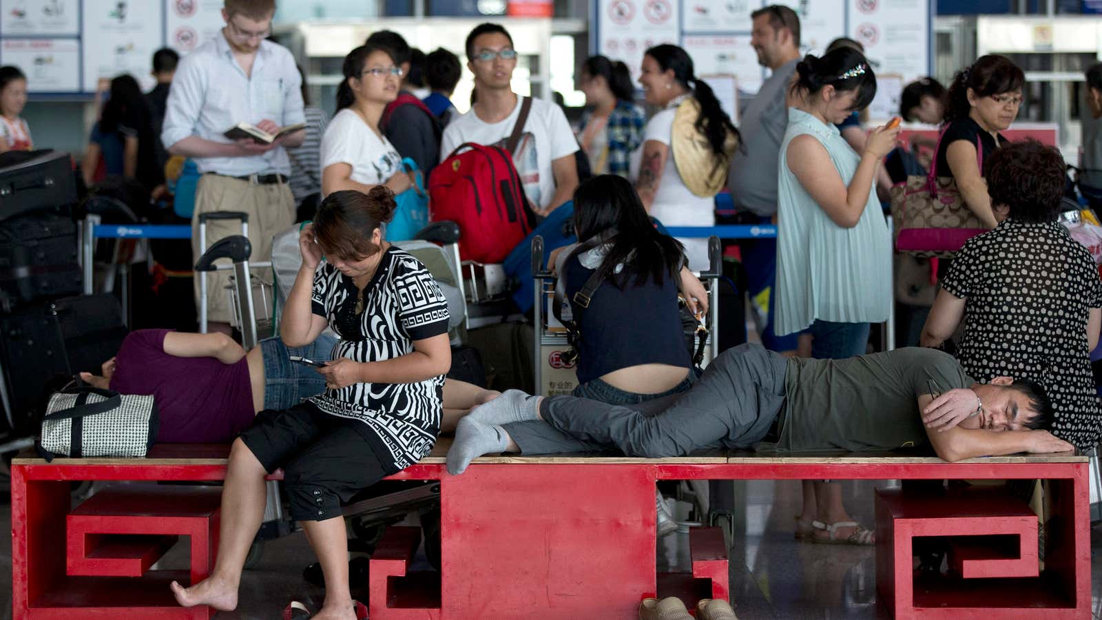 Wait ’til they find out their flight’s been delayed.