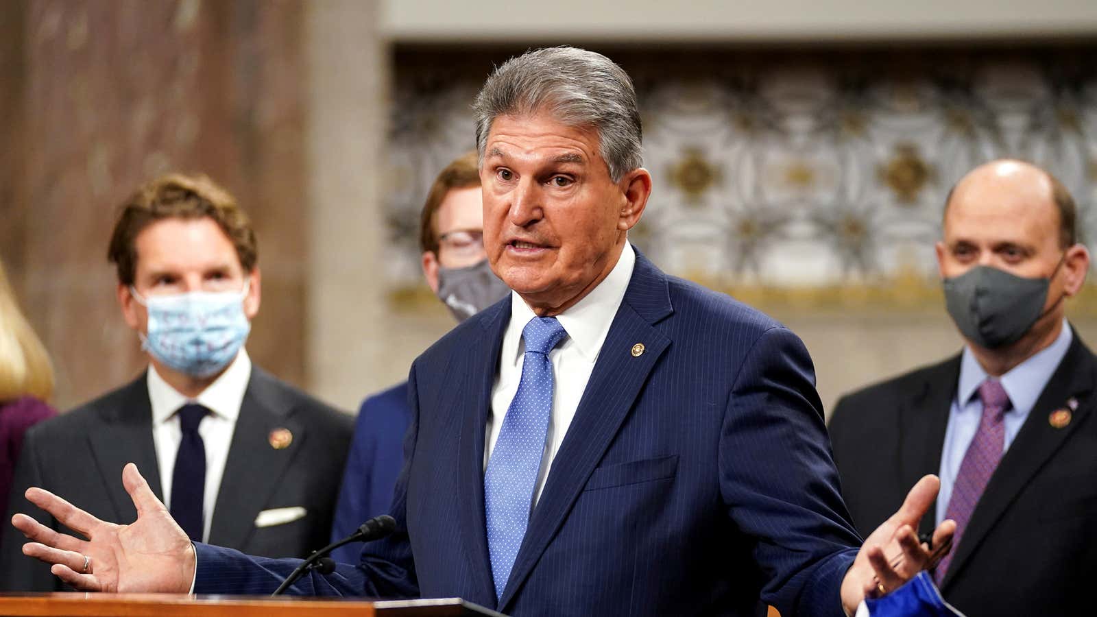 Senator Joe Manchin, the US Senate’s man in the middle.