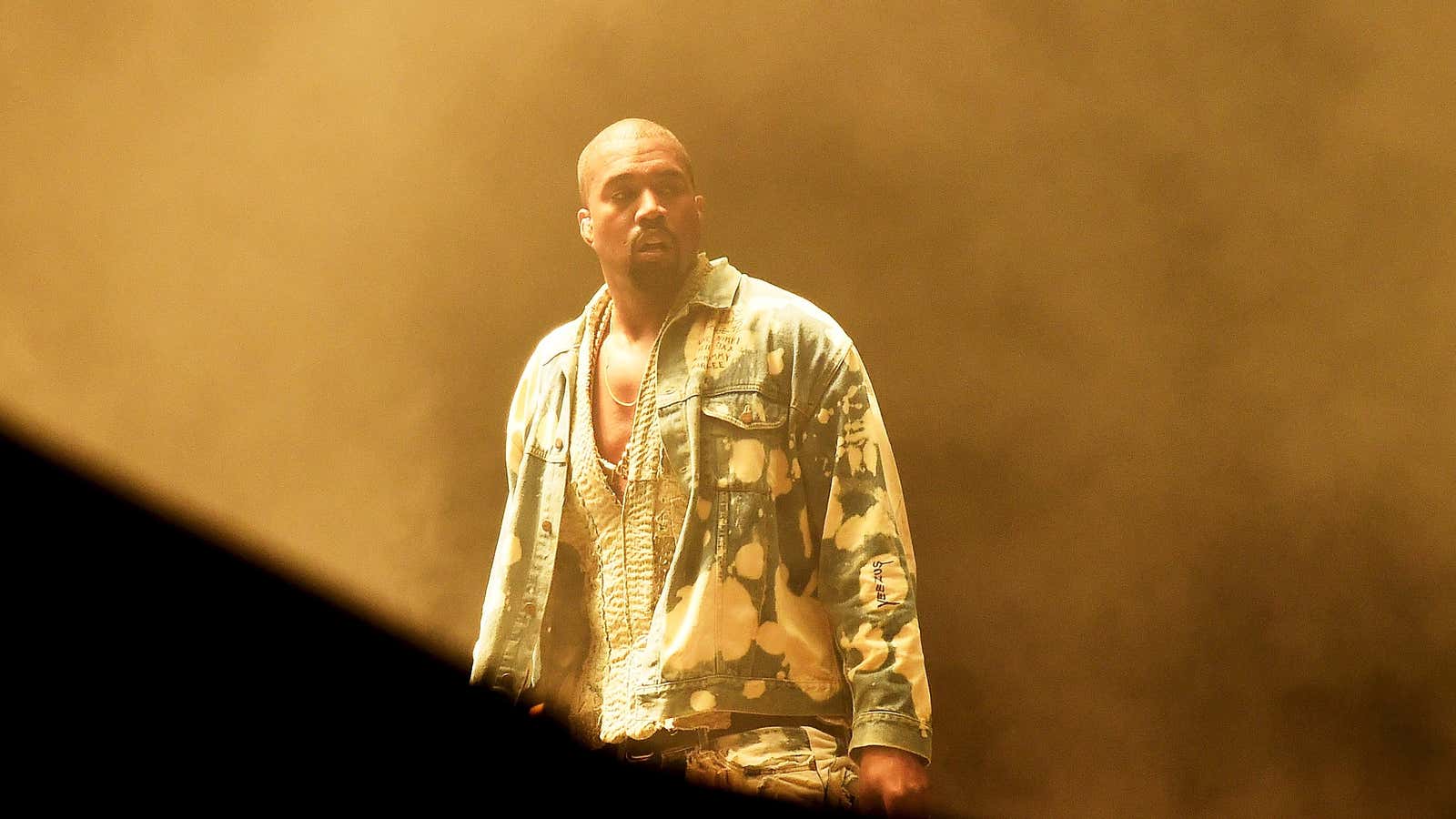 Hip-hop’s head fashion cheerleader, Kanye West.