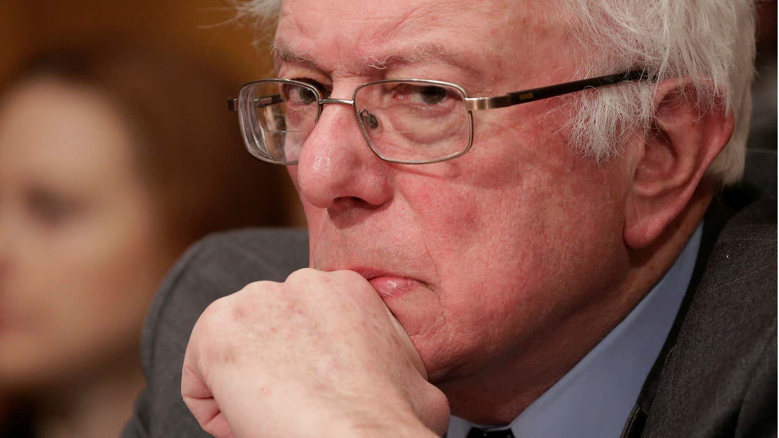 Skeptical Sanders.