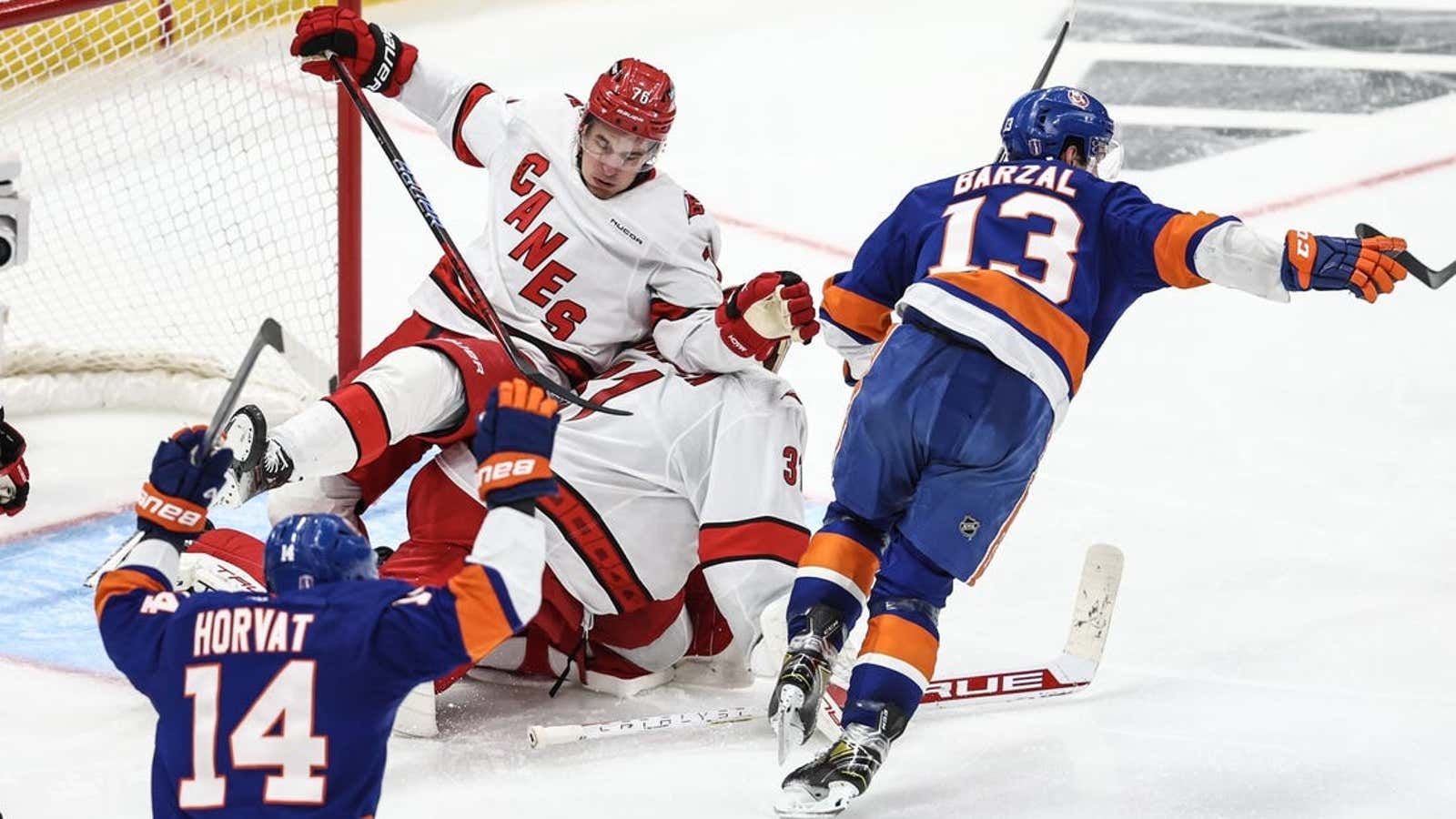 Image for Mathew Barzal, Islanders aim to stay alive, again, at Hurricanes