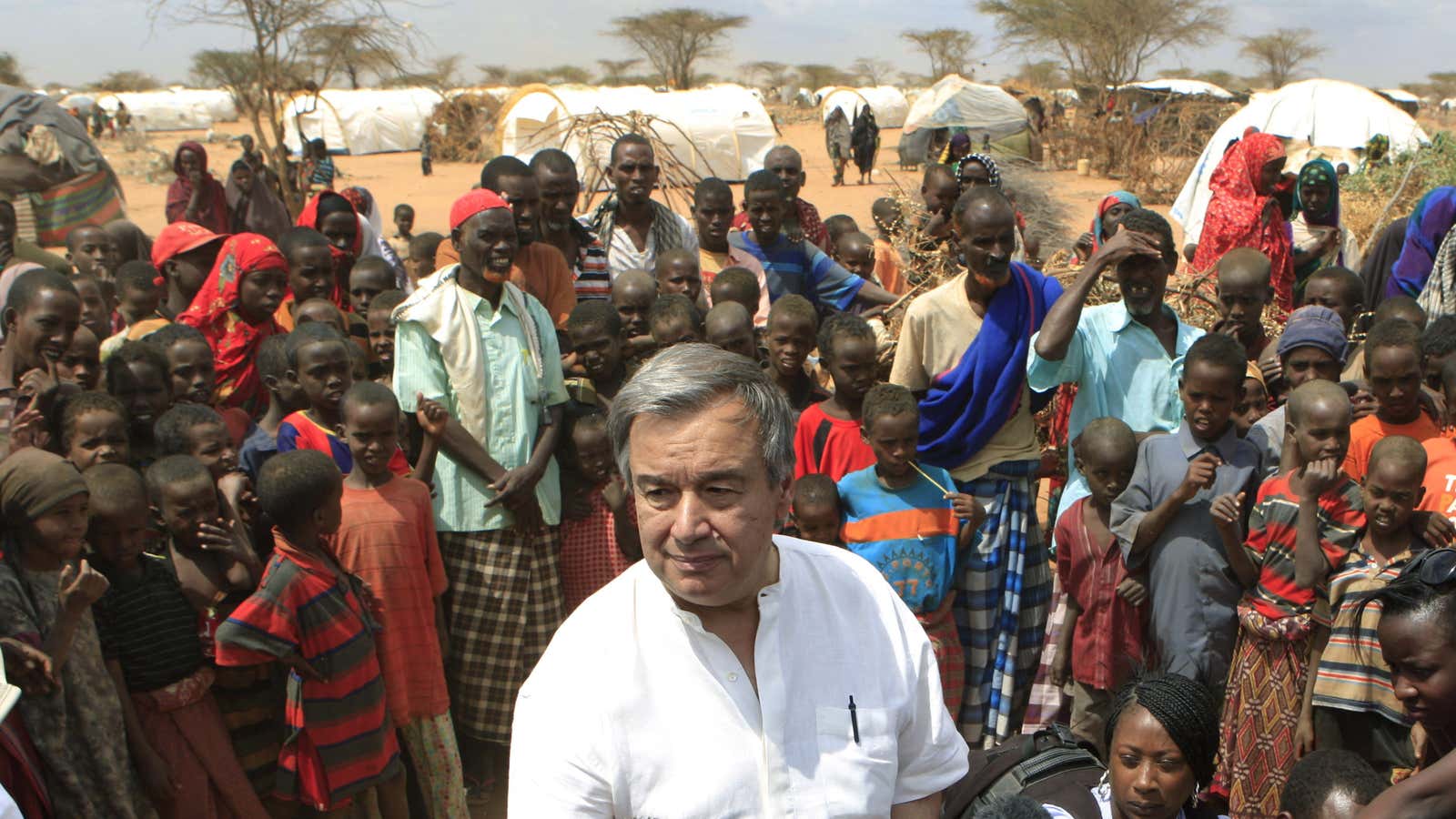 António Guterres was High Commissioner for Refugees for 10 years.