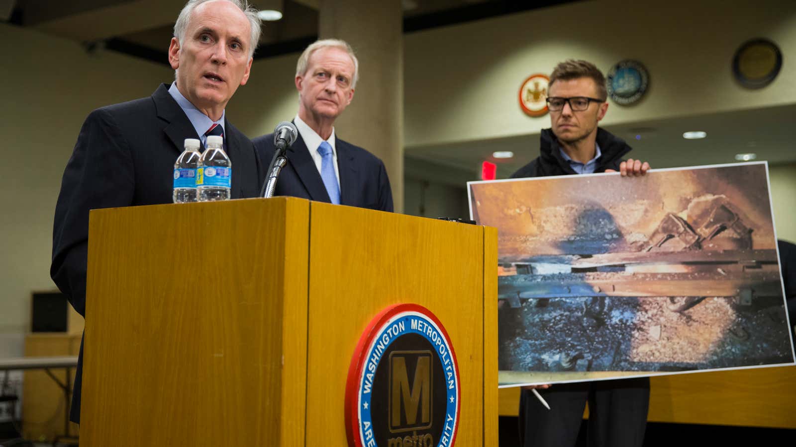 The Washington Metro unexpectedly announced a day-long shutdown of the system.