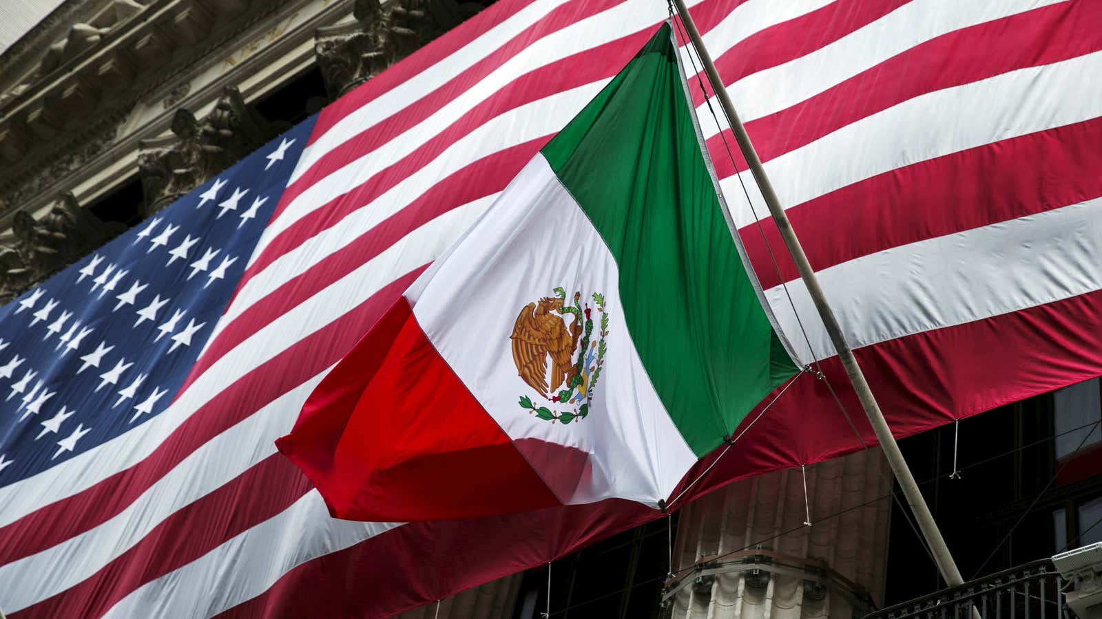More than 15% of US trade is with Mexico.