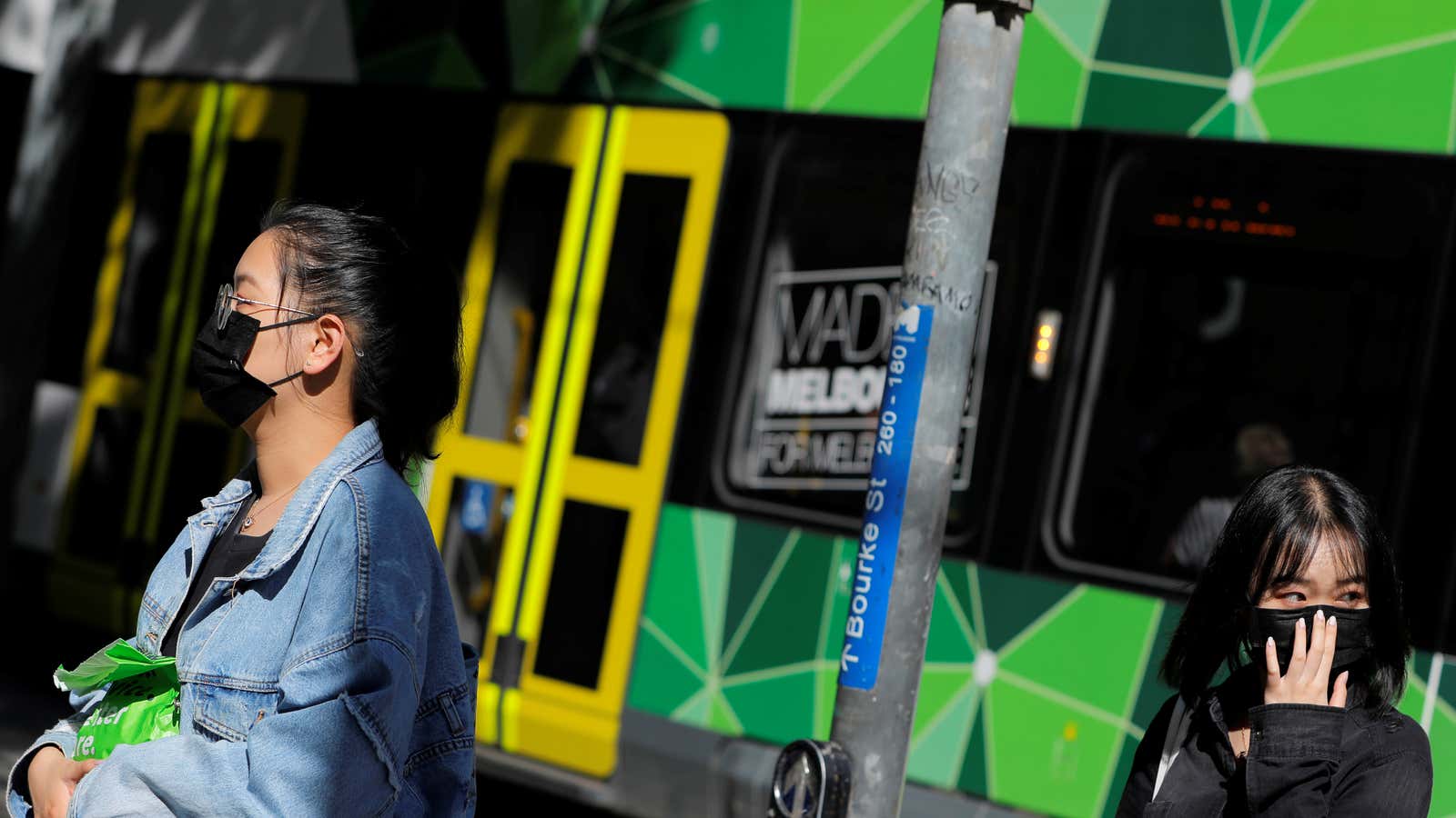 In Melbourne, some have already adopted face masks.