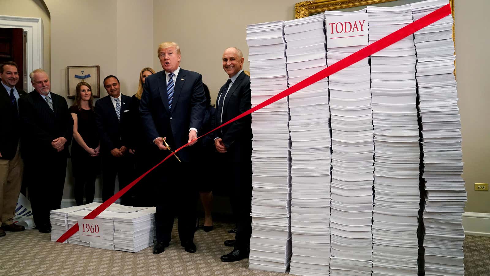 Red tape is not all he’s cutting.