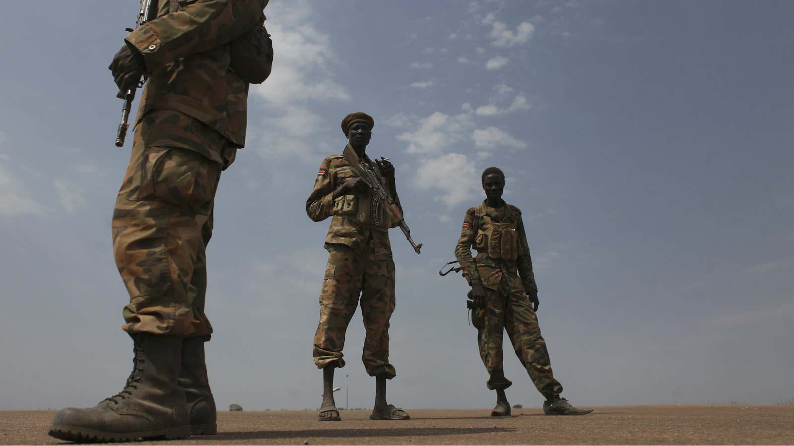 Soldiers in South Sudan.