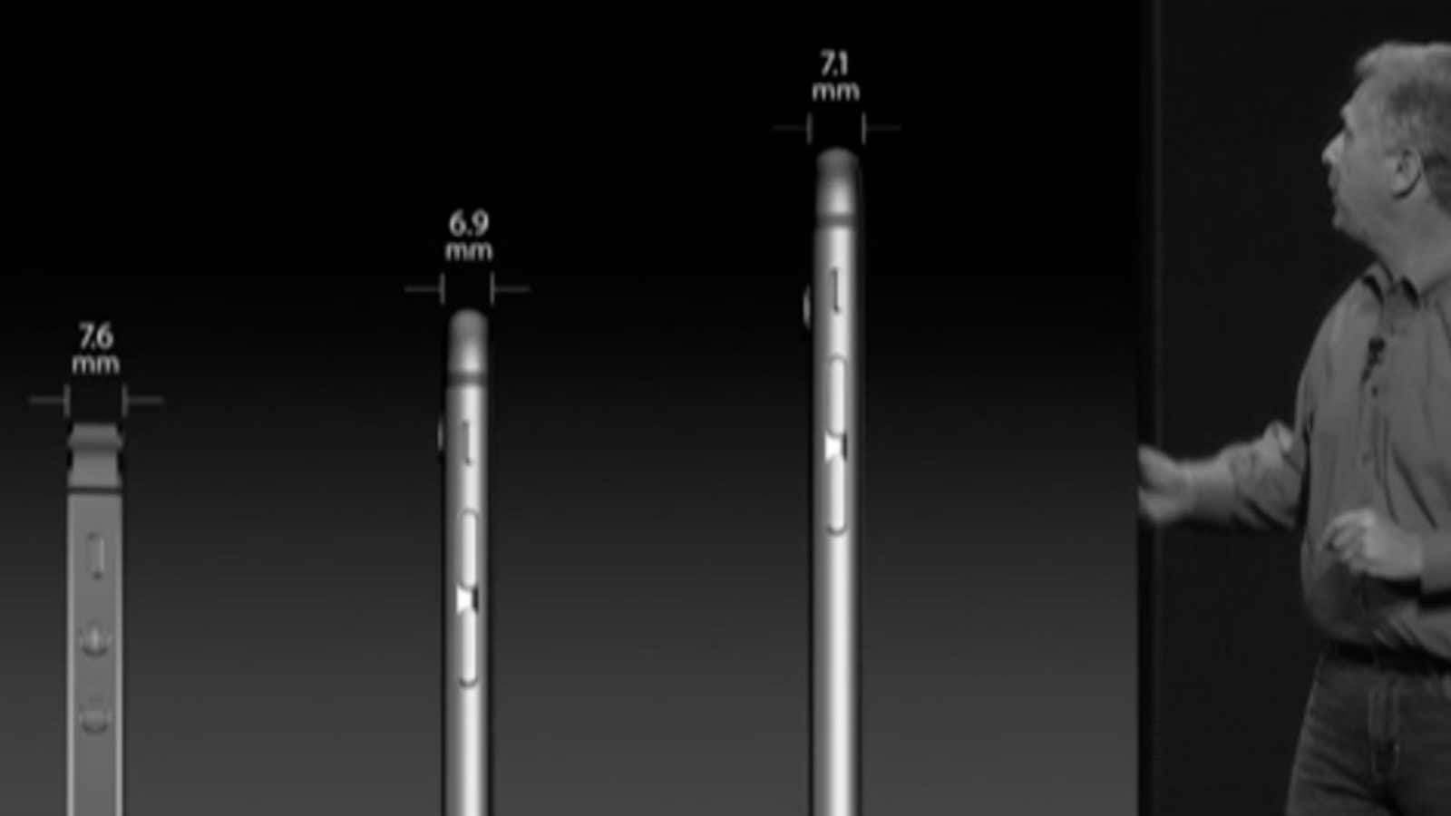 Apple used trick photography to make the new iPhones look thinner