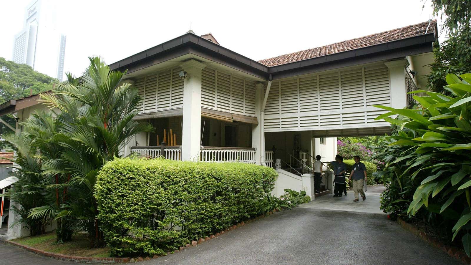 38 Oxley Road, home of Singapore’s founding father Lee Kuan Yew.